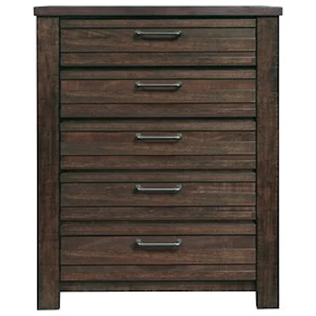 5 Drawer Chest with Oversized Hardware